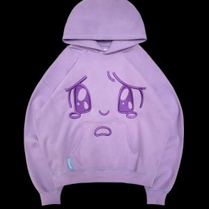 ANIMATED PULLOVER HOODIE LILAC