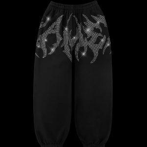 BLADE RHINESTONE SWEATPANTS BLACKBLADE RHINESTONE SWEATPANTS BLACK