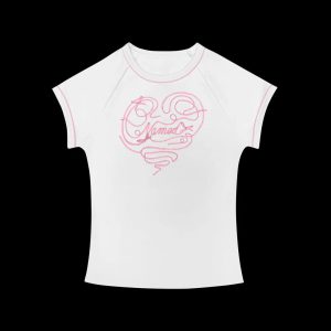 LUST RIBBON BABY TEE WHITE