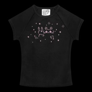 MALFUNCTION BABY TEE BLACK