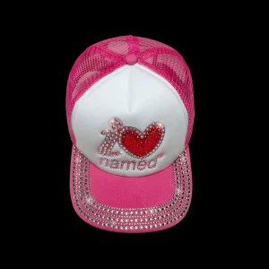 RHINESTONE TRUCKER HOT PINK