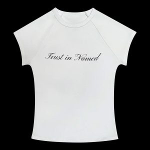 TRUST IN NAMED BABY TEE WHITE