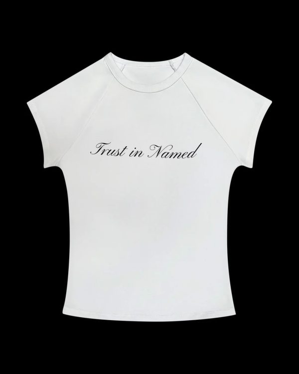 TRUST IN NAMED BABY TEE WHITE